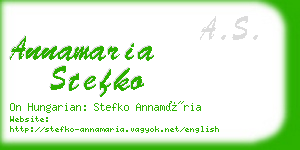 annamaria stefko business card